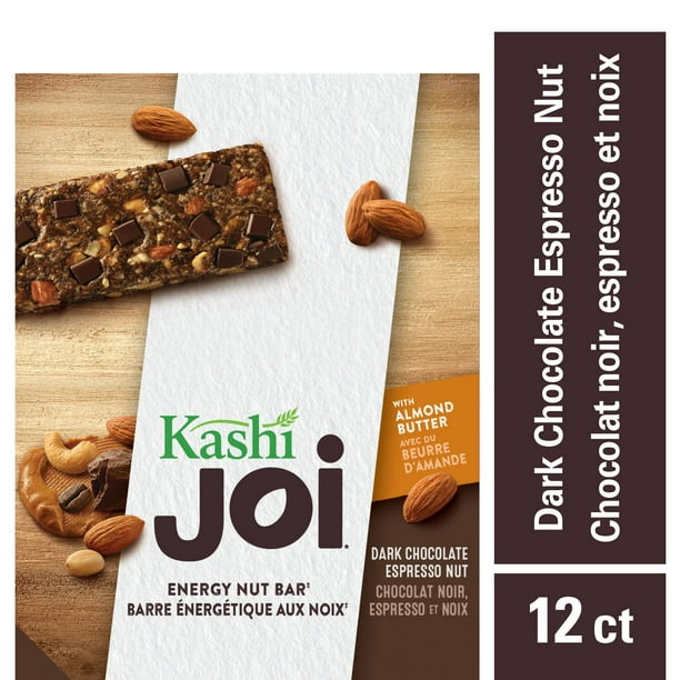Kashi joi chocolat noir, espresso et noix barre energetique aux noix, 660 g 660 g, 12 barres