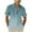 D-Navy, variant on Wyobmus Mens Shirts Oversized Button Down 4-Way Stretch Short Sleeve Blouses Gradient Color V Neck Collared Tops S-5Xl A-Blue