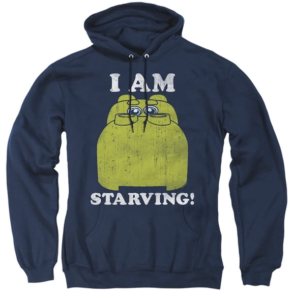 Hungry Hungry Hippos Im Starving Adult Pullover Hoodie Sweatshirt Navy