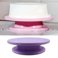 thumbnail image 4 of sweethay giratorio para tartas, decoración de tartas, moldeado, giratorio de plástico, herramienta para hornear Herramientas y accesorios para hornear violeta sweethay HA6404-04B, 4 of 6