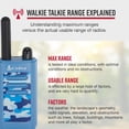 thumbnail image 2 of Walkie Talkies Cobra HE150 B, 2 canales, 16 km, alcance, azul, paquete de 2, 2 of 6