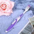 thumbnail image 4 of Cepillo suave para el cabello, cepillo para dientes, mango antideslizante de PP, cepillo de limpieza de dientes para adultos, color morado, 4 of 8