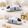 thumbnail image 5 of Feledorashia Pull Back Train Toy, Inertia Vehicle Toy, 5.3 Inch Two Way Transit Vehicle for Kids Racing Pretend Scenes Classroom Rewards and Portable Play, Plastic Body with Battery Free Motion, 5 of 6