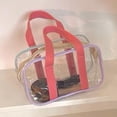 thumbnail image 3 of Bolsa de aseo transparente Hugo Gran capacidad con cierre de cremallera Bolsa de hombro 20cmx11cmx8cm Bolsa de asas transparente, 3 of 7