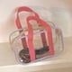 thumbnail image 3 of Bolso transparente portátil, bolso de hombro, bolsas de viaje, bolso de almacenamiento impermeable para conciertos, juegos deportivos, ropa de baño de 20cmx11cmx8cm Soledad Bolsa de asas transparente, 3 of 7