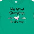 thumbnail image 4 of Inktastic My Great Grandma Loves Me Heart Great Grandchild Boys or Girls Baby T-Shirt, 4 of 5
