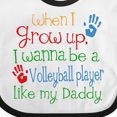 thumbnail image 4 of Inktastic Volleyball Player Like Daddy Boys or Girls Baby Bib, 4 of 4