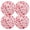 Pink, variant on Ryvnso Loving Heart Round Plate Mats Dining Table Placemat Set of 4 for Holiday Decoration