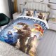 thumbnail image 3 of Los Cuatro Fantásticos Conjunto de sábanas temático, trío de piezas, cómodo y amigable con la piel, diseño único, regalo de decoración para el hogar para familiares, amigos y fans, 90 cm * 190 cm, 3 of 6