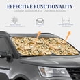 thumbnail image 4 of Haiem Wild West Cowboy Car Windshield Sun Shade (2 Pieces) Foldable Windshield Sun Shade Car Accessories for Truck SUV Pickup-Small, 4 of 7