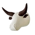 thumbnail image 3 of Decoración de pared con cabeza de animal en 3D para colgar en la pared, ideal para habitación infantil y sala de estar. Buffalo 24x30cm, 3 of 9