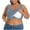 ED56_Light Blue, variant on Built in Bra Tank Tops for Womens Wide Strap Camisole Square Neck Strechable Plain Underwaers Light Blue 5XL