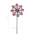 thumbnail image 3 of 63 Inch Metal Americana Wind Spinner Yard Stake, 3 of 4