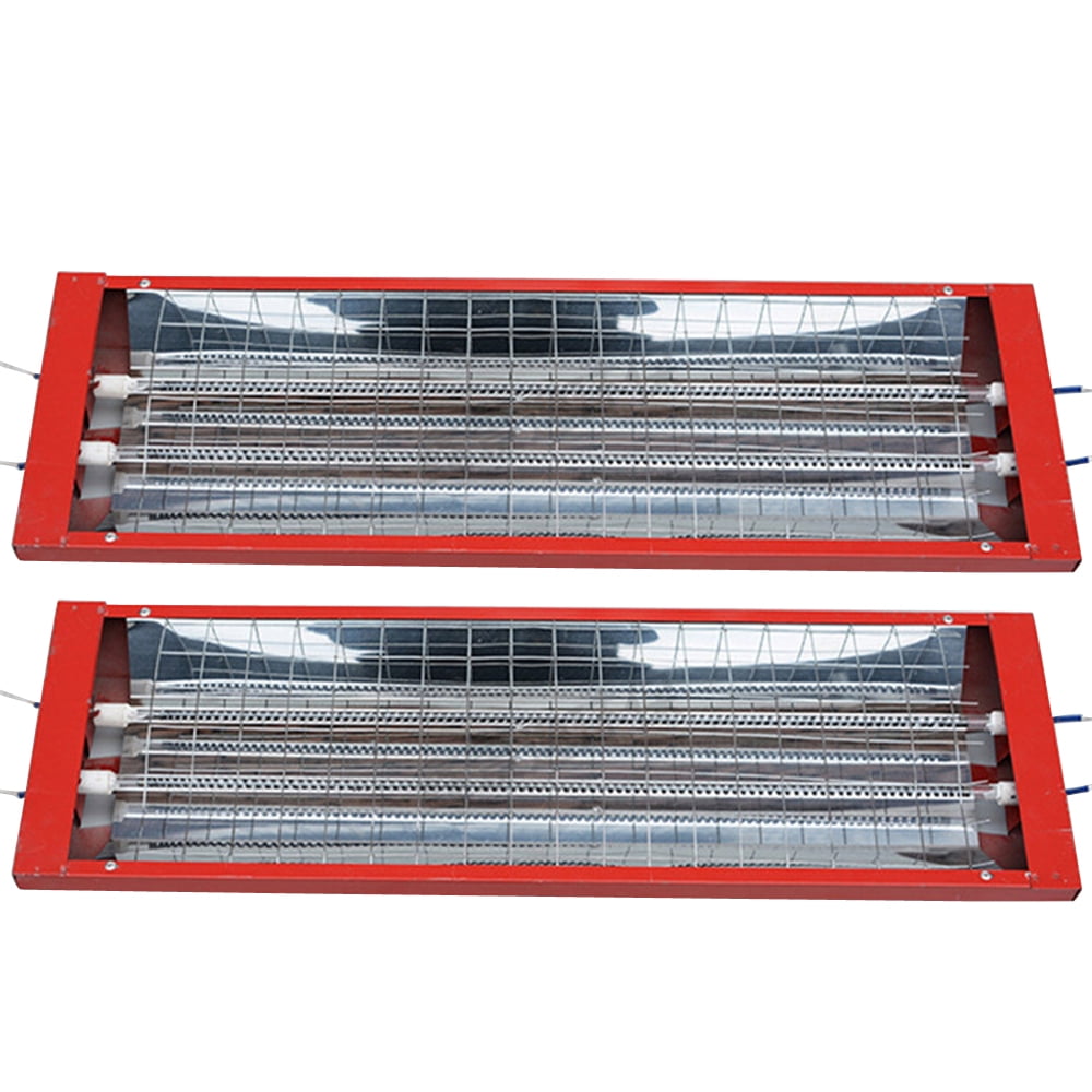 Aiqidi 2pcs Infrared Paint Curing Lamp 110V Spray Baking Booth Infrared Light Heater Set Car Bodywork Repair Paint Dryer