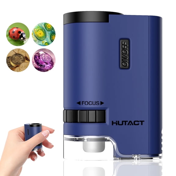 Pocket Microscope for Kids, Handheld Mini Microscope Portable for Adults, Easy to Carry Microscope for Educational Use
