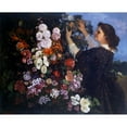 thumbnail image 2 of Gustave Courbet 24x20 Black Ornate Framed Double Matted Museum Art Print Titled: Trellis, 2 of 5