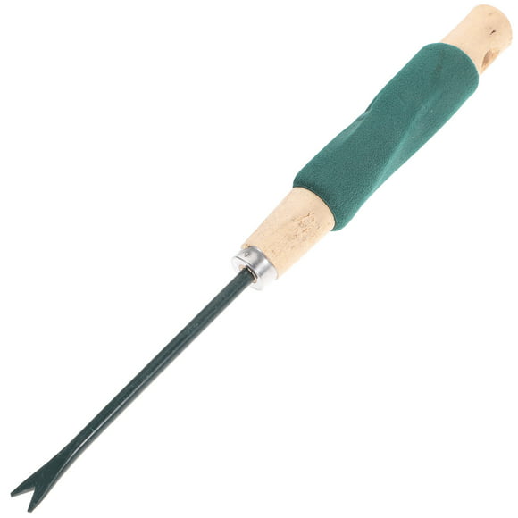 1PC Mini Gardening Weed Removal Tool Portable Weed Removing Shovel Stainless Steel Pulling Weeds Tool Ergonomic Handle Fork Dandelion Removing Shovel for Garden Lawn Yard (Random Color)