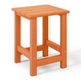 thumbnail image 5 of WestinTrends Malibu Kids Outdoor Patio Furniture HDPE Adirondack Square Side Table, Orange, 5 of 14