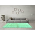 thumbnail image 3 of Ahgly Company Indoor Rectangle Solid Turquoise Blue Modern Area Rugs, 3' x 5', 3 of 4