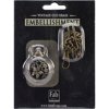 Old Brass No Mechanism Fob Watch with Chain Embellishment
