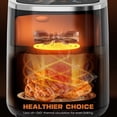 thumbnail image 4 of WHALL 4QT Air Fryer Oven, 8-in-1 Preset Menus, LED Smart Touchscreen, Reduce 85% Fat,1200W, 4 of 9