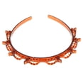 thumbnail image 3 of Doble flequillo peinado horquilla diadema clips para mujer, doble capa marrón Colcomx Diadema de doble capa para mujer, 3 of 5