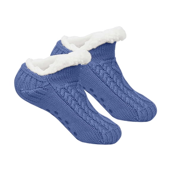 Winter Slipper Socks for Men Women with Grippers – Warm, Fuzzy, -Lined, Non-, Cozy & Thick for Cold Weather