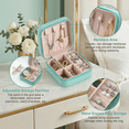 thumbnail image 6 of Casegrace Mini Travel Jewelry Box for Women Girl Leather Gift Display Jewellery Case Earrings Ring Necklace Jewelry Storage Organizer, 6 of 9