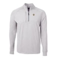 thumbnail image 2 of Men's Cutter & Buck  Heather Gray Idaho Vandals Big & Tall Adapt Eco Knit Quarter-Zip Pullover Top, 2 of 3