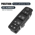 thumbnail image 2 of Interruptor de ventana eléctrica Unique Bargains lado del conductor delantero izquierdo para Jeep Cherokee 2014-2017, 2 of 7