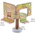 thumbnail image 3 of GFDYREE 4 Pack Heavy Duty 2000 LB. Capacity Leveler Legs, Adjustable Leveling Feet for Furniture, Cabinets, Workbench, w/Corner Protector Guard Brackets, 3 of 5