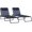 Dark Blue, variant on Folding Chaise Lounge Chair, Patio Sun Tanning Chair, Outdoor Chaise Lounger with 4-Position Reclining Back, Breathable Mesh Seat for Beach, Poolside, Yard, Blue and White