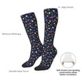 thumbnail image 5 of Picia Women Crew Soft Moisture-wicking Socks Colored Balloons Pattern Design Cotton Socks, One Size fit All, 5 of 9