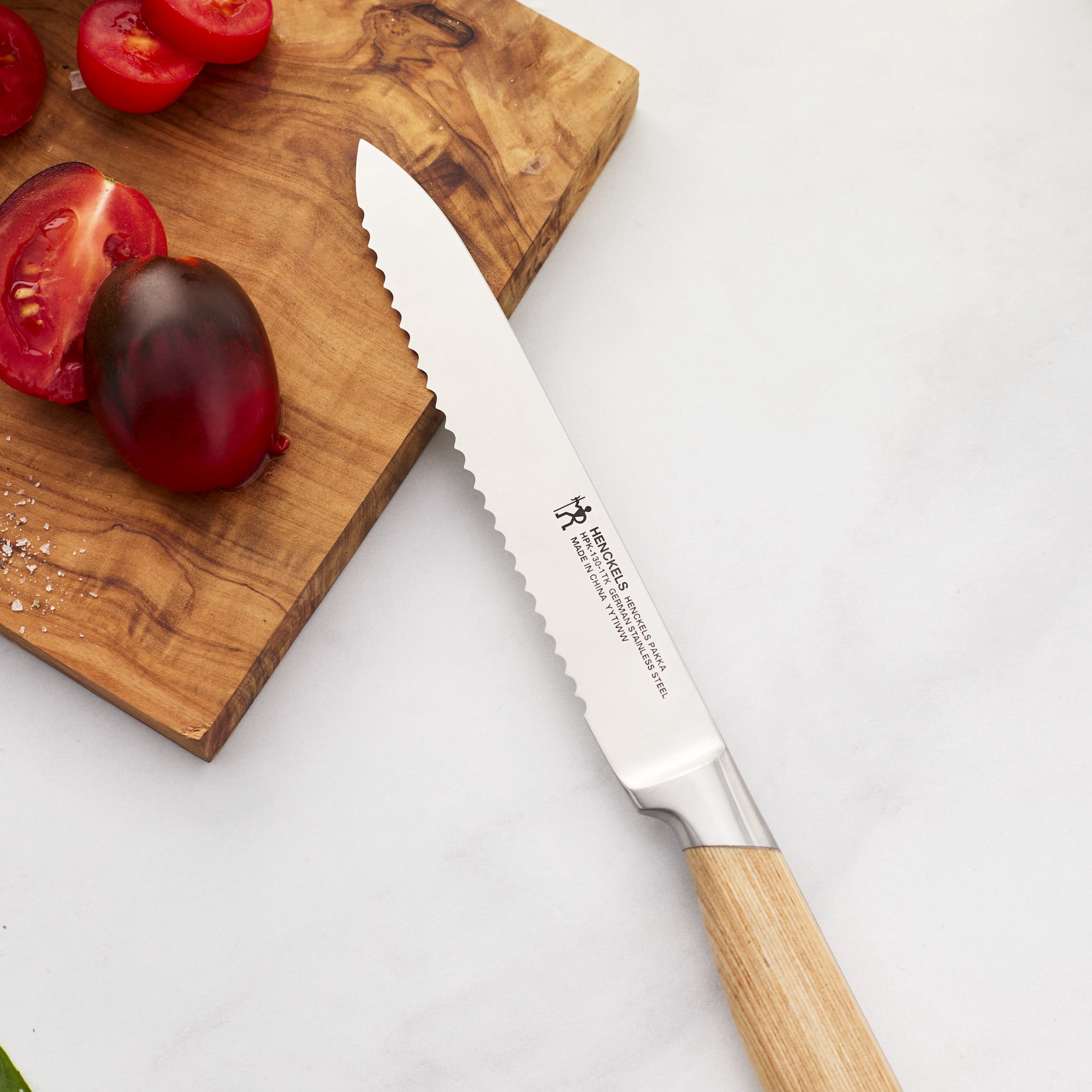 Henckels Pakka 5-inch Serrated Utility Knife