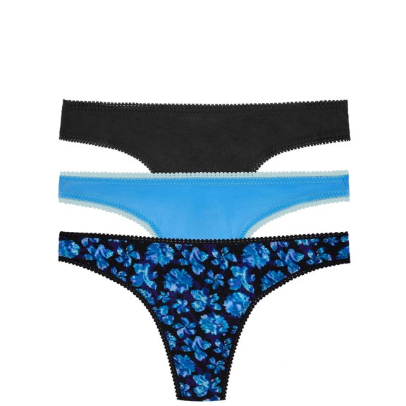 OnGossamer Womens Mesh Hip G Thong Solids 3-Pack Style-3512P3