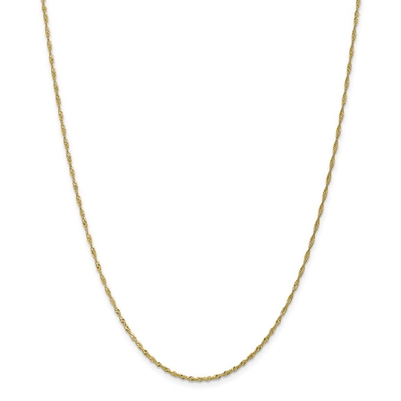 10K Yellow Gold Singapore chain 16 in 1.4 mm 1.4mm