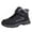 Black, variant on WEAIXIMIUNG Men's Hiking Boots Solid Color Winter Large Size Shoes Non Warm Walking Shoes Thick Outdoor Thermal Snow Boots for Mens