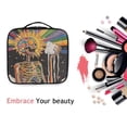 thumbnail image 6 of FORMRS Travel Makeup Bag Large Capacity Train Case Cosmetic Organizer with Adjustable Dividers, Bright Skeleton, 6 of 8