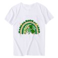 thumbnail image 5 of Puntoco Liquidación de camisetas cortas para mujer Camiseta de manga corta con cuello redondo y estampado informal a la moda para mujer, 5 of 5