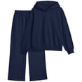 thumbnail image 2 of SUNBS Two Piece Sets for Women Matching Outfit Fall Hoodies Wide Leg Sweatpants Casual Lounge Sweatsuit Set, 2 of 9