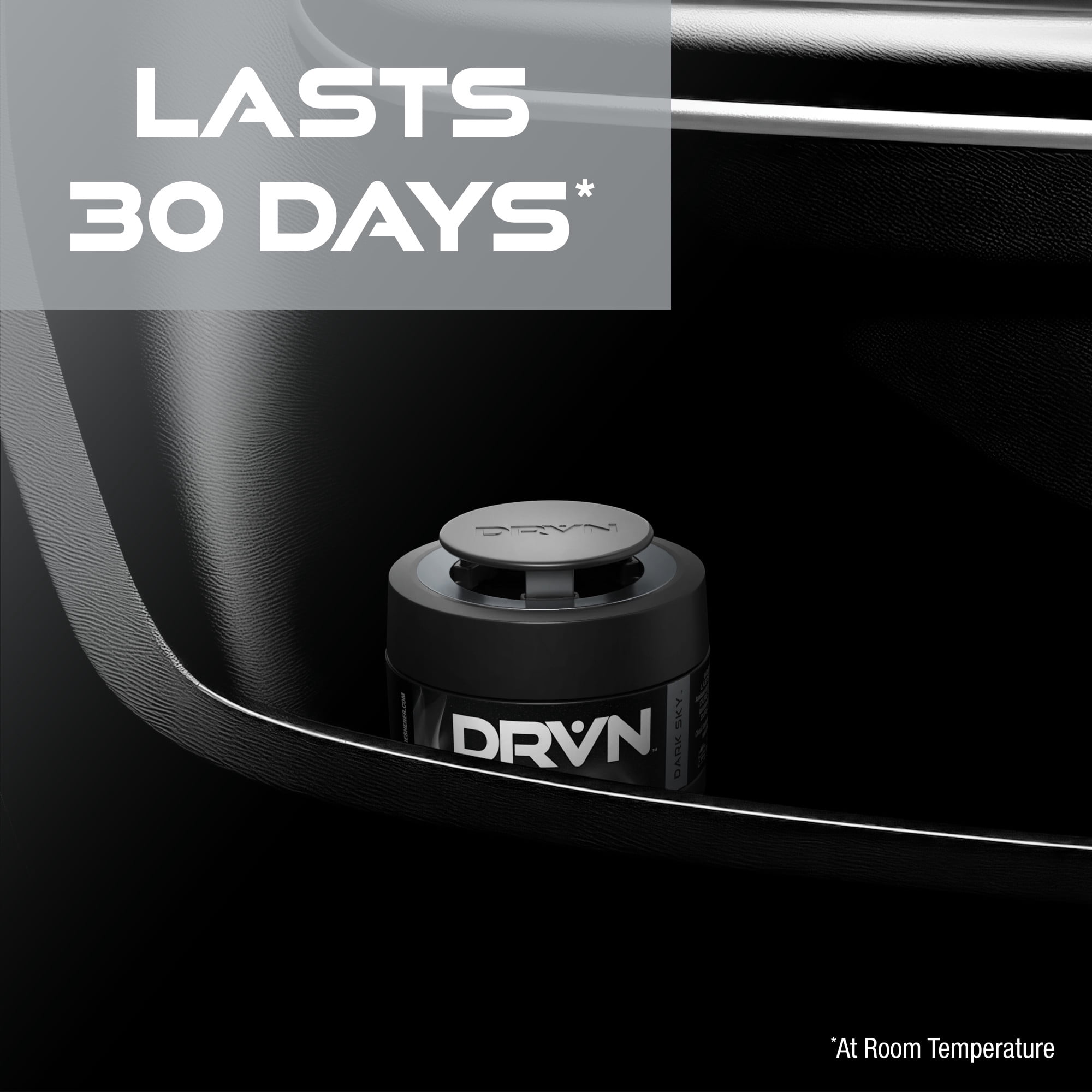 DRVN Gel Can Car Air Freshener (Dark Sky Scent), Blend of Zesty Citrus Notes with Smooth, Woody Sandalwood Lasting 30 Days