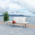 thumbnail image 3 of SAFAVIEH Emely Outdoor Patio Daybed, Grey/Beige, 3 of 5