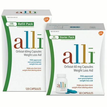 alli Diet Weight Loss Supplement Discounted Bundle, 60 mg, 180 Ct (The Best Liquid Diet To Lose Weight)