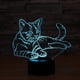 thumbnail image 1 of Almacén virtual Luz visual 3D Luz nocturna degradada colorida LED táctil gatito Batería USB Modelo de doble uso ANGGREK  Otros, 1 of 8