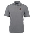 thumbnail image 2 of Men's Cutter & Buck Black Alabama Crimson Tide Big & Tall Team Logo Virtue Eco Pique Stripe Recycled Polo, 2 of 3