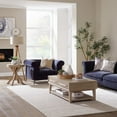 thumbnail image 3 of Liberty Furniture 3 Piece Living Room Set, Cocktail Table, 2 Round End Tables - Sandstone Oak Wood, 3 of 10