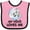 Pink and Black, variant on Inktastic Raccoon My Vovo Loves Me Boys or Girls Baby Bib