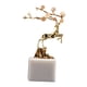 thumbnail image 2 of Escultura de ciervo, decoración de mesa, estatua moderna creativa decorativa, estatuilla de Animal para oficina, pasillo, estantería, decoración del, 2 of 8
