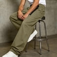 thumbnail image 4 of StSilkitty Mens Casual Pants Elastic Waist Baggy Wide Leg Pants Lightweight Soft Breathable Trousers with Pockets, 4 of 9