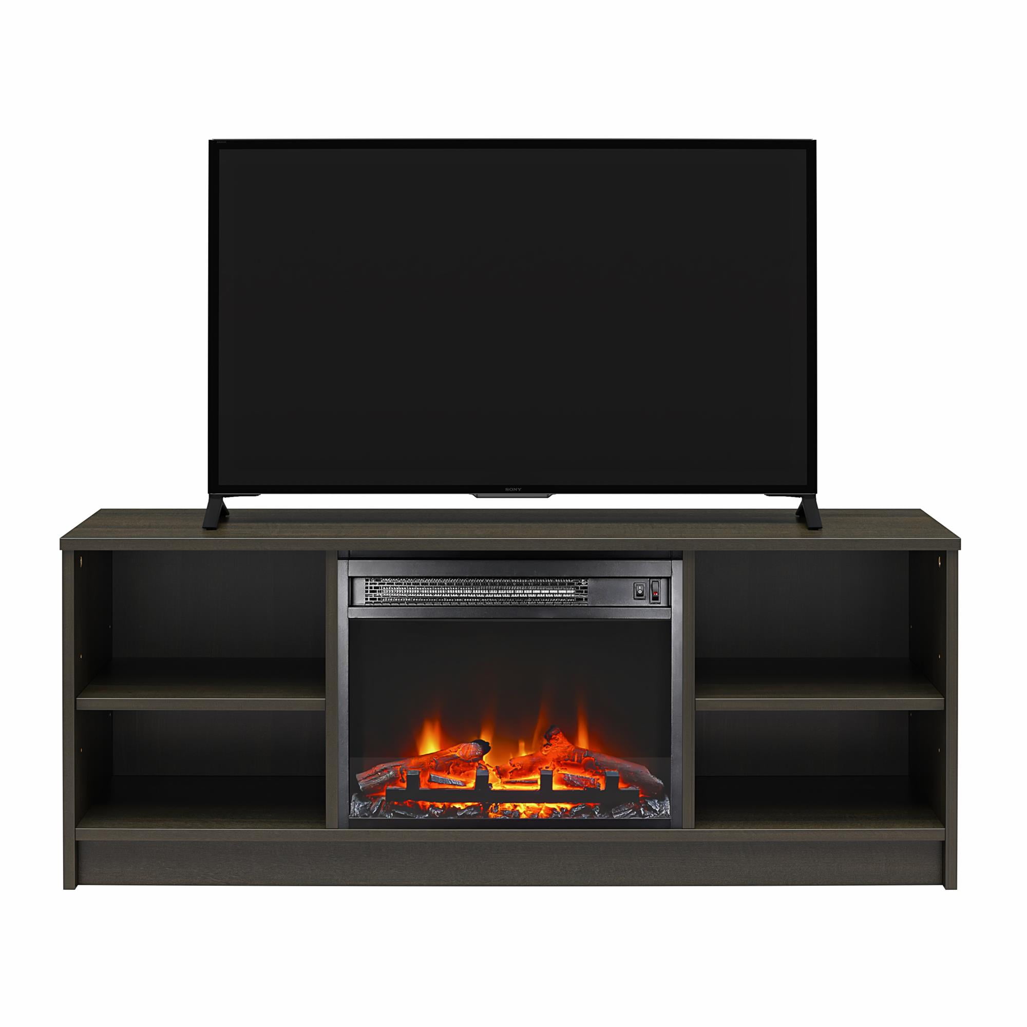 Mainstays Fireplace TV Stand, for TVs up to 55", Espresso